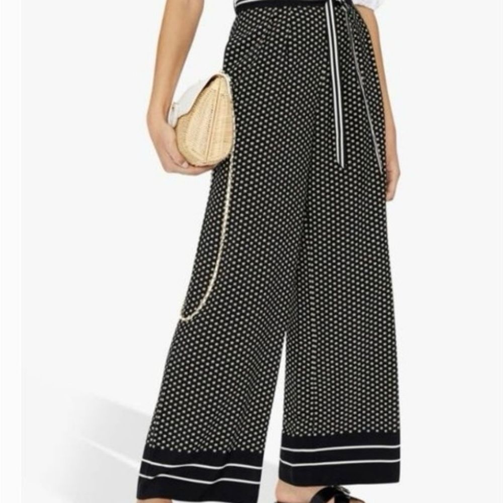 Ted Baker Wide Leg Daisy Print Pants, Small